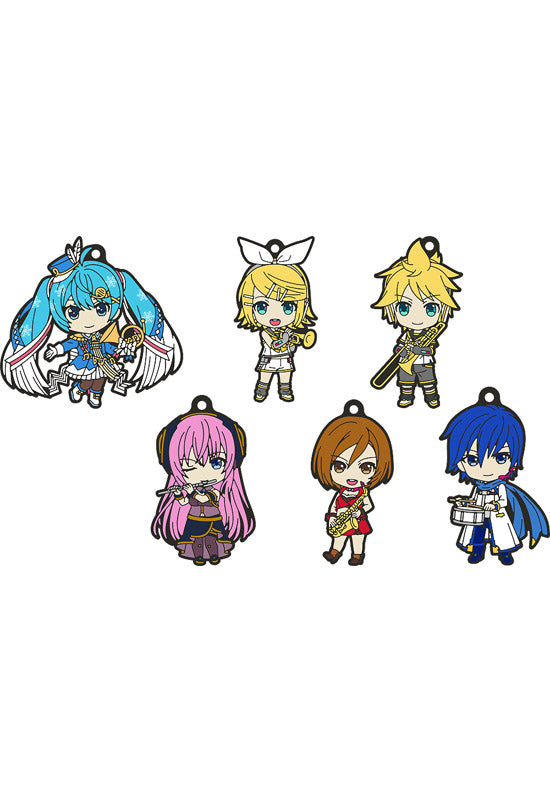 Character Vocaloid Series01 Hatsune Miku Good Smile Company [Trading] Hatsune Miku Nendoroid Plus Rubber Keychain Band Together Vol.2 (Set of 6 Characters)