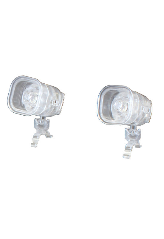 MODELING SUPPLY PLUM PLASTIC ACCESSORY02：LED STAGE LIGHT CLEAR Ver. (WHITE)