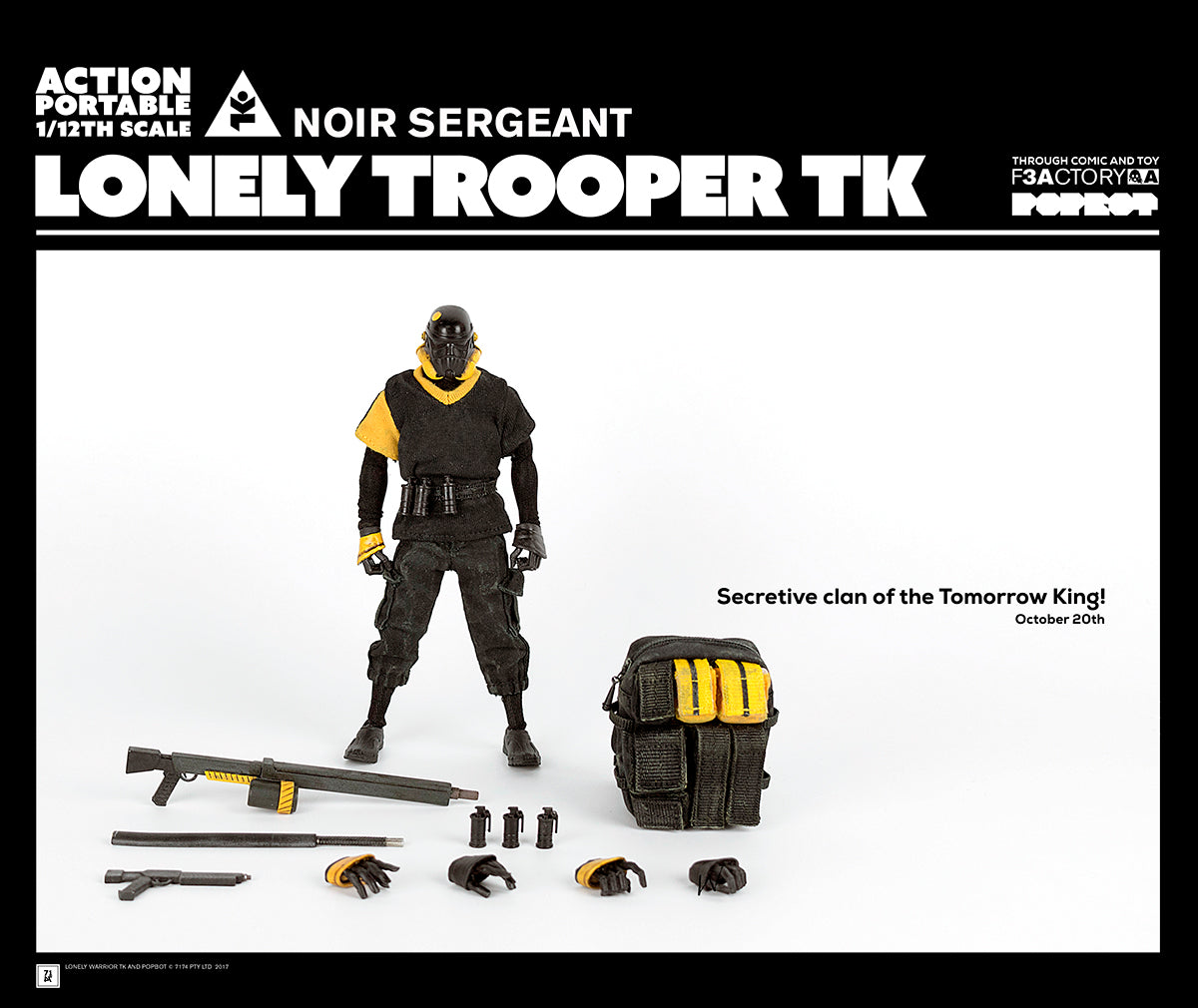 ACTION PORTABLE 3A LONELY TROOPER TK NOIR SERGEANT (DARK Ver.)