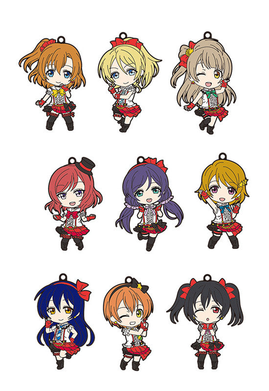 Love Live! Good Smile Company Nendoroid Plus Rubber Straps: Love Live! 01 (Complete Box set of 9 Idol Characters)