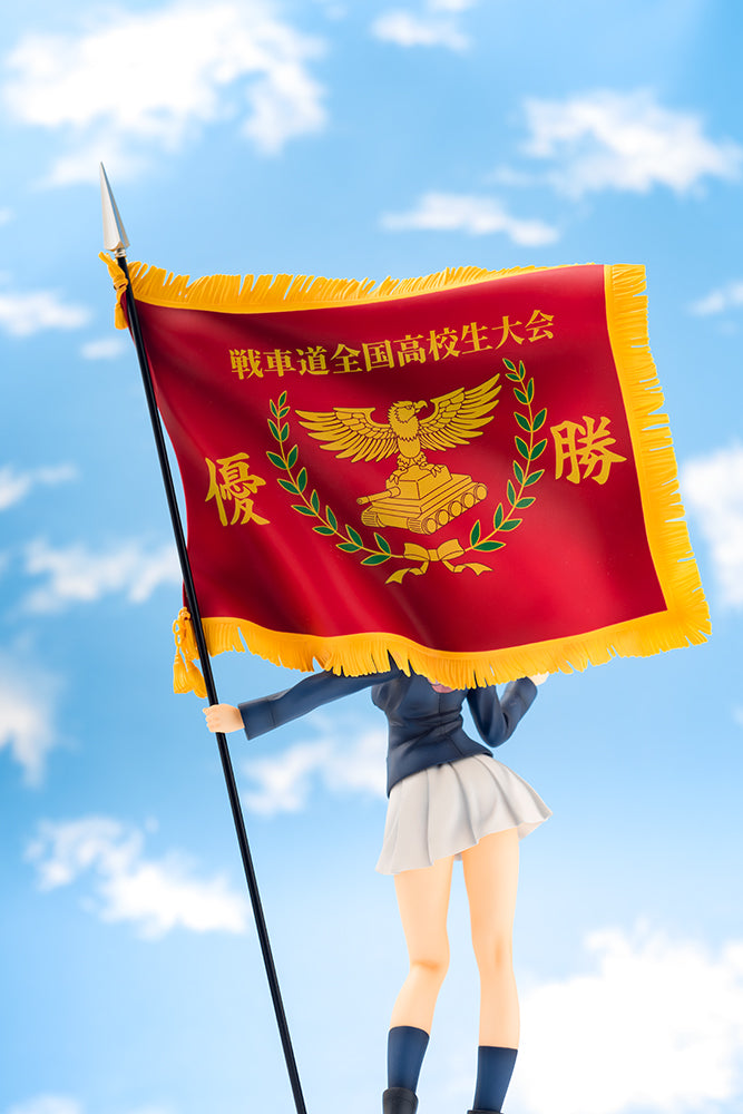 Girls und Panzer the Movie Ques Q Miho Nishizumi Senshado Zenkoku Koukousei Taikai Winning Flag Ver.