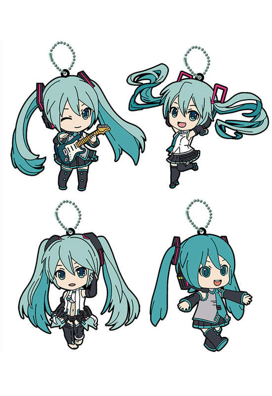 Hatsune Miku GOOD SMILE COMPANY Hatsune Miku Nendoroid Plus Rubber Keychain (Collectible) (Set of 4 Characters)