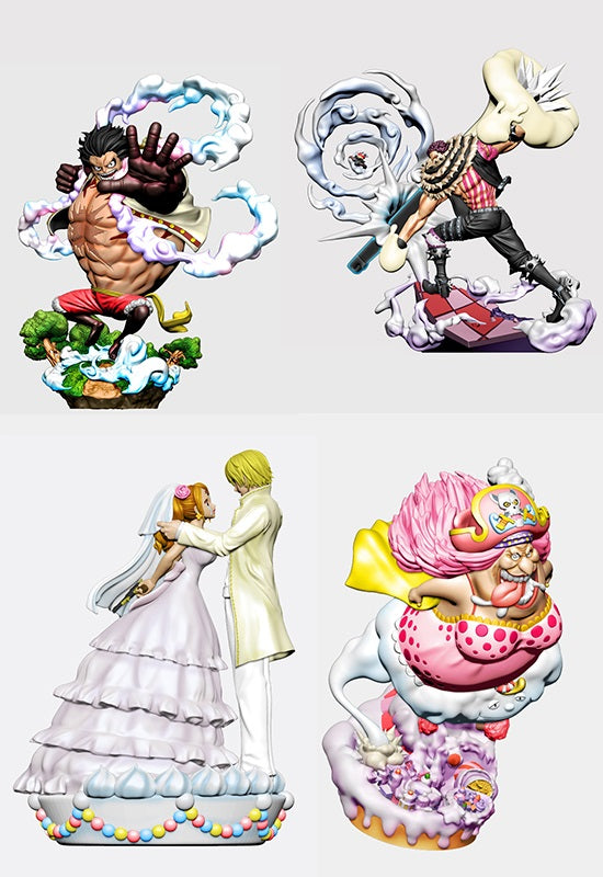 ONE PIECE MEGAHOUSE  LOG BOX Re:Birth Whole Cake Island Ver.(Set of 4 Characters)