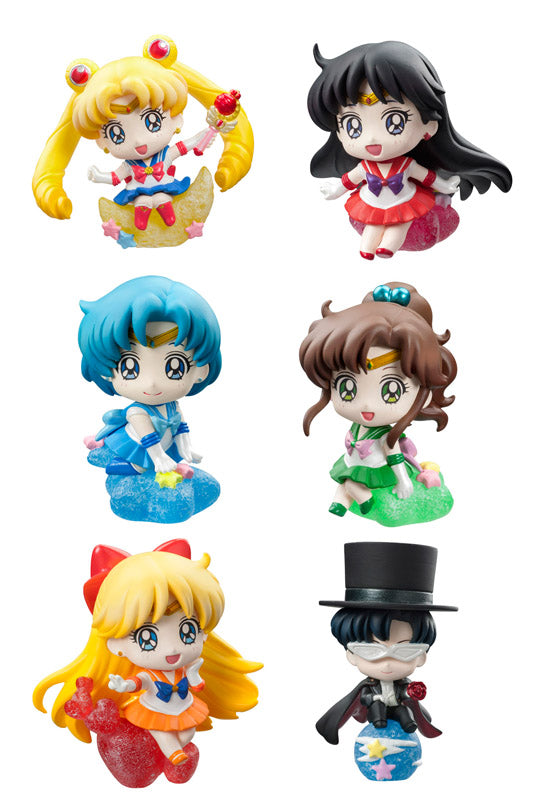 Petit Chara Land Pretty Solder Sailor Moon MAKE UP WITH CANDY (Set of 6 Characters)