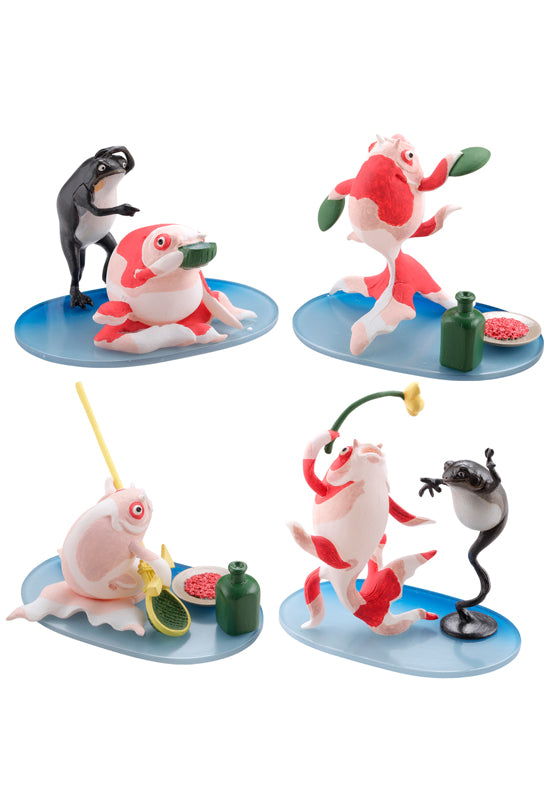 miniQ KAIYODO Kuniyoshi Utagawa's Goldfish  Sake no Zashiki (Set of 6 Characters)