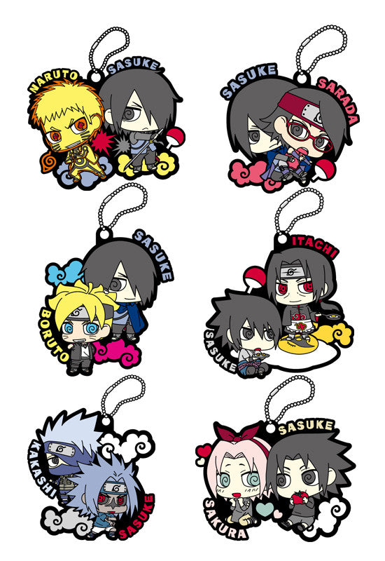 RUBBER MASCOT NARUTO SASUKE SPECIAL! (Set of 6 Characters)