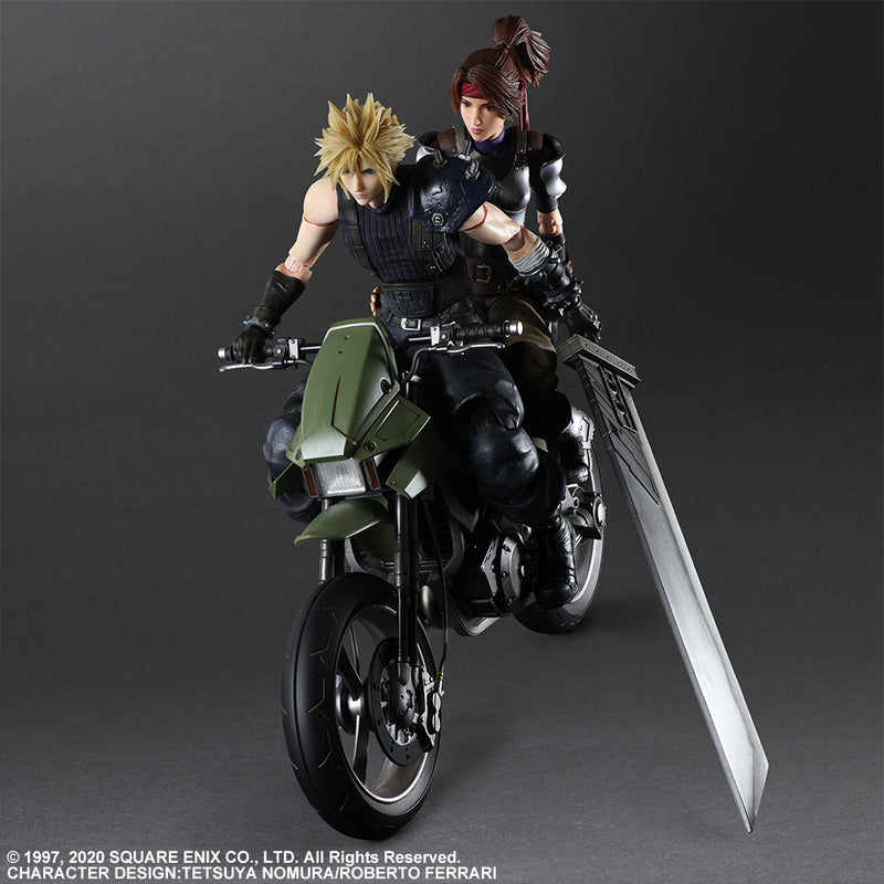 FINAL FANTASY VII REMAKE Square Enix PLAY ARTS KAI JESSIE, CLOUD & MOTORCYCLE SET