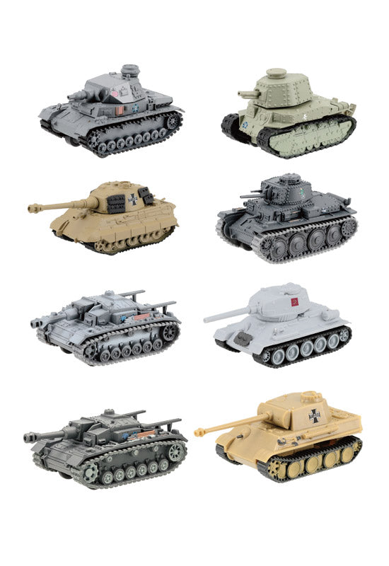 GIRLS and PANZER F-toys confect pull back tank (1 Random Blind Box)