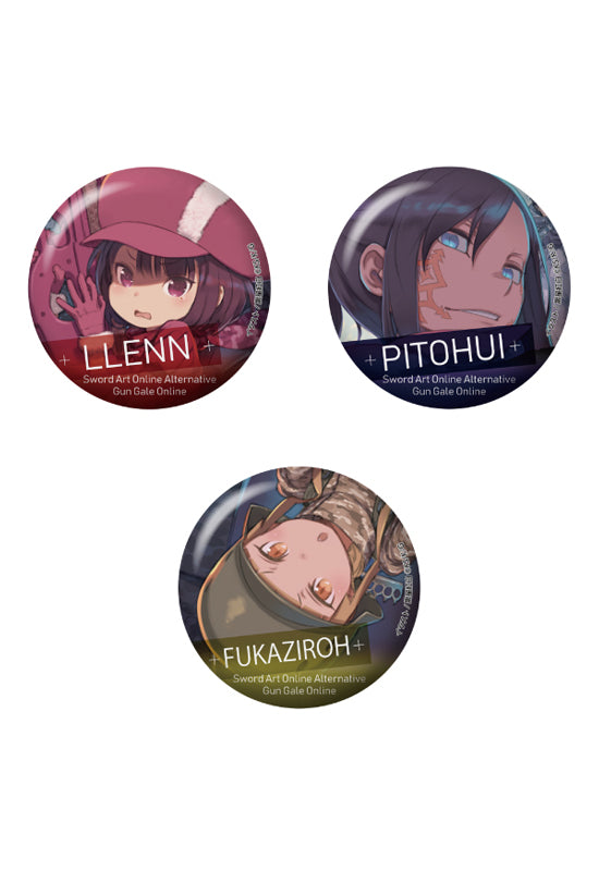 Sword Art Online Alternative Gun Gale Online HOBBY STOCK Can Badge Set Teaser Visual