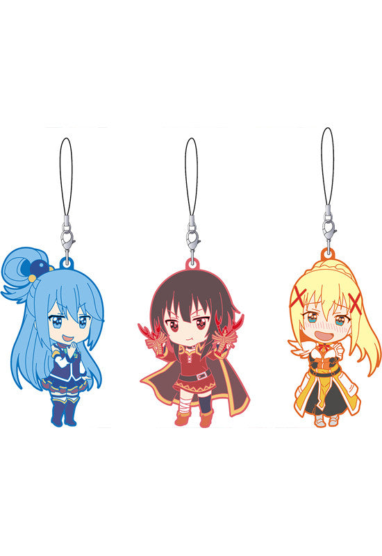 KONO SUBARASHII SEKAI NI SYUKUFUKU WO! 2 Nendoroid Plus KONO SUBARASHII SEKAI NI SYUKUFUKU WO! 2 Rubber Strap Set: Aqua, Megumin & Darkness 2