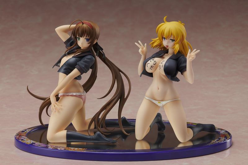 Gokubi Girls Slender Glamorous Senran Kagura New Wave G Burst Proovy Ryobi x Ryona Bare Skin Sailor Uniform Ver SET(REPRODUCTION)